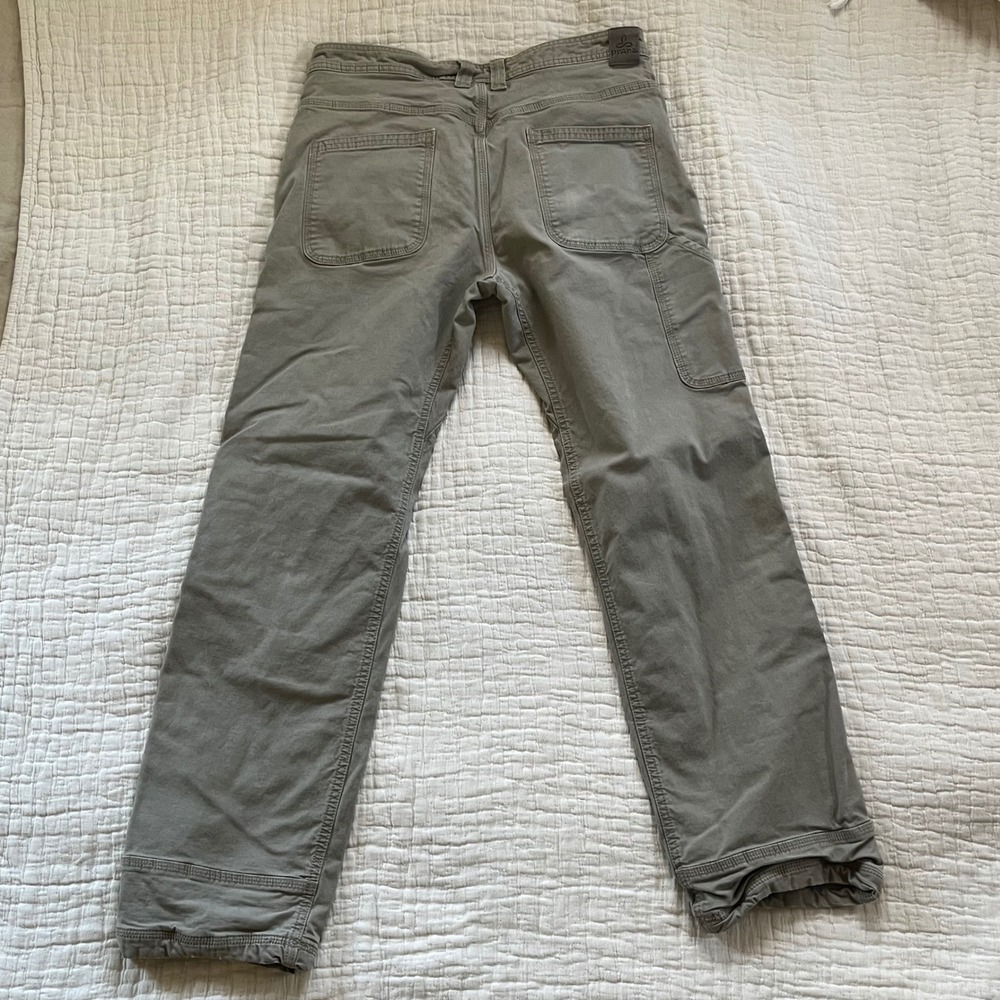 PrAna Brion Flannel Lined Pants Men's Tan Canvas‎ - Picture 4 of 9